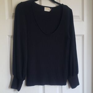 Nation Los Angeles Black Blouse